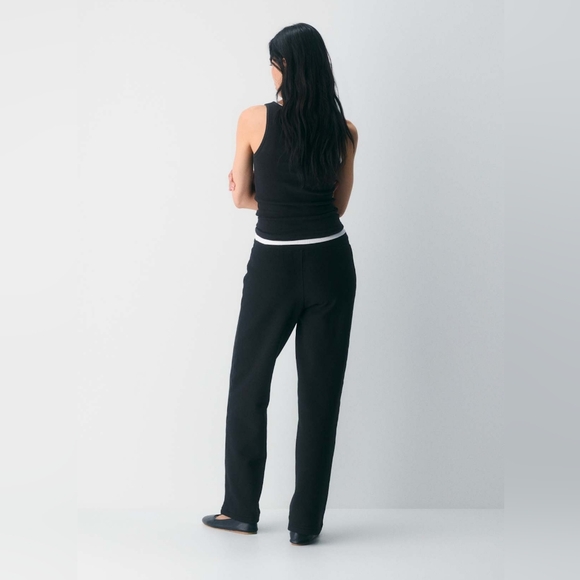 Aritzia Cozy Fleece Perfect Banded Wide Sweatpant Small NWT - Picture 5 of 10